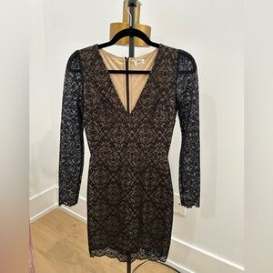 Wilfred Aritzia Black Long Sleeve Dresss